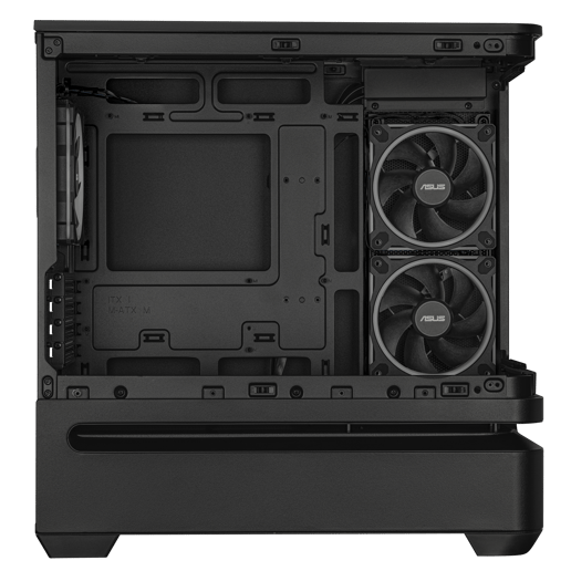 ASUS Prime AP202 ARGB Mid Tower Gaming Case - Black 
